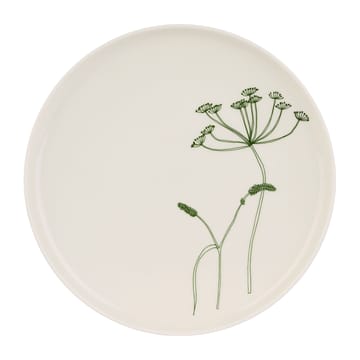 Elokuun Varjot plate Ø25 cm - White-green - Marimekko