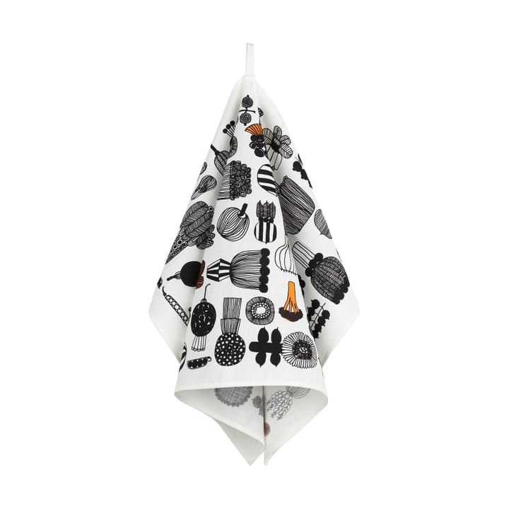 Gardener's Best kitchen towel 47x70 cm - White-black-orange - Marimekko