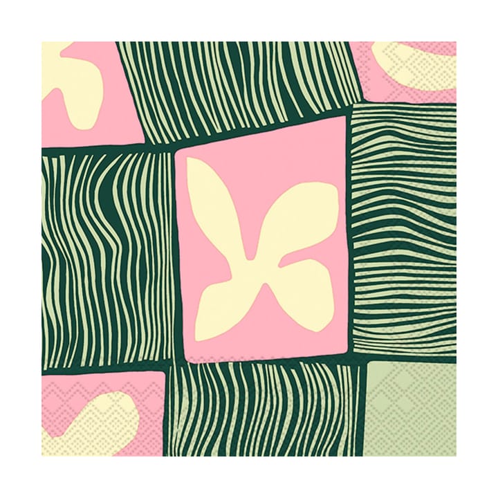 Heights napkin 33x33 cm 20-pack, Rose-Green Marimekko