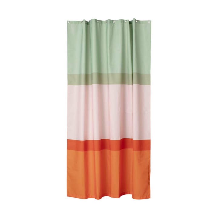 Hennika shower curtain 180x200 cm - Orange-light pink-sage - Marimekko