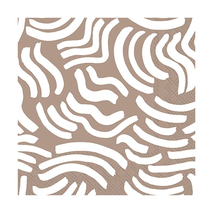 Hyräily napkin 33x33 cm 20-pack - Light Brown - Marimekko