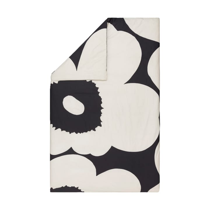 Iso Unikko duvet cover 150x210 cm - Charcoal-off white - Marimekko