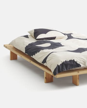 Iso Unikko duvet cover 220x240 cm - Charcoal-off white - Marimekko