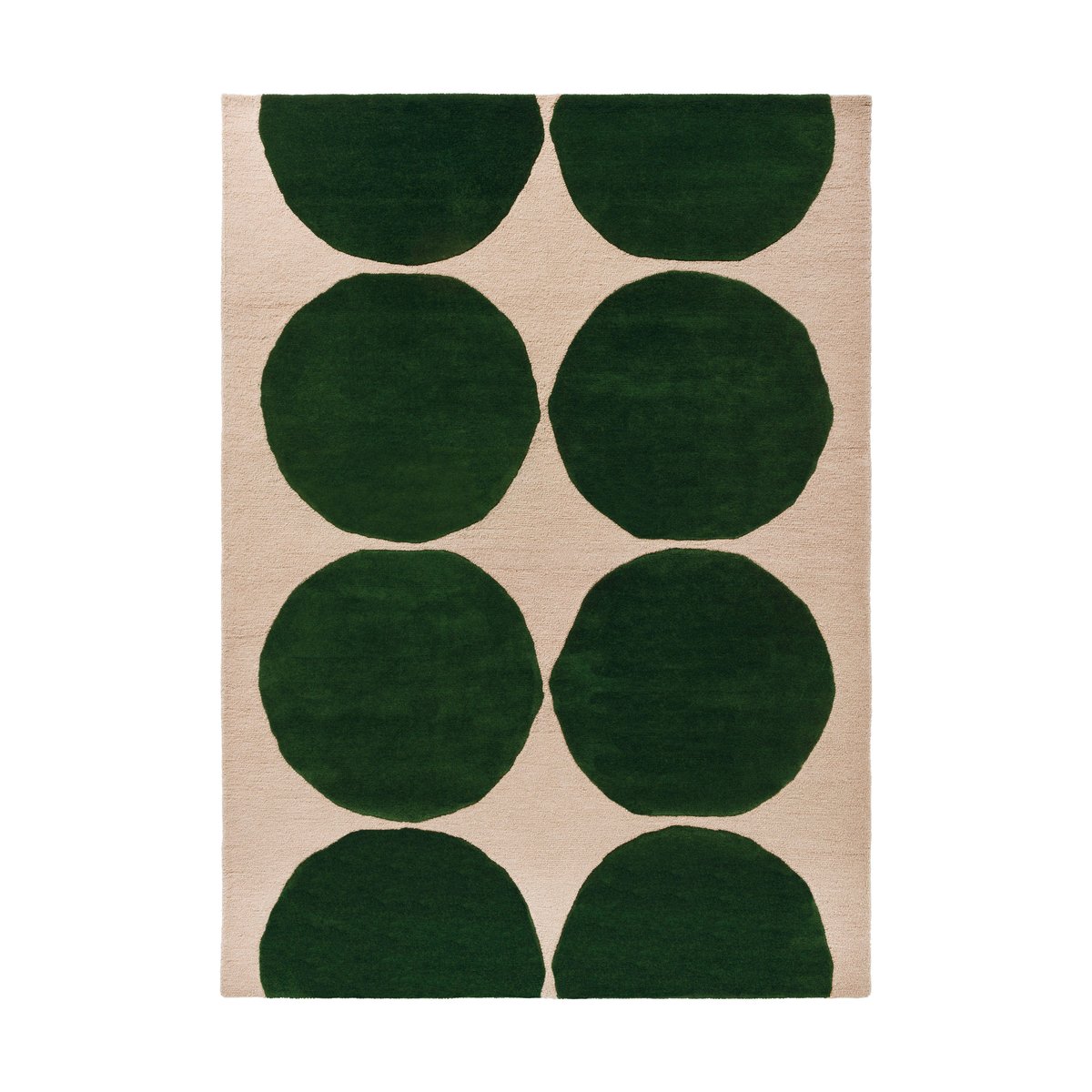 Marimekko Isot Kivet wool rug Green, 140x200 cm