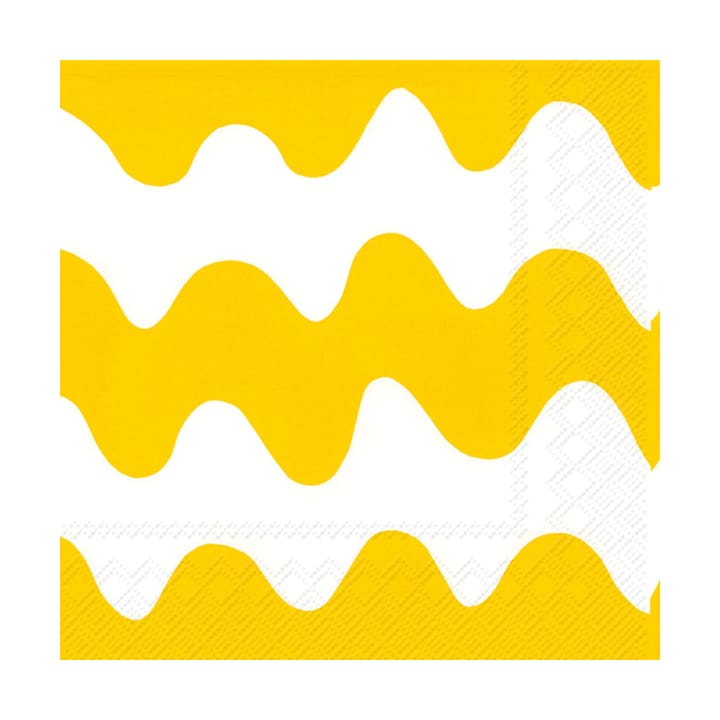 Lokki napkin 33x33 cm 20-pack, Light yellow Marimekko