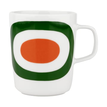 Melooni mug 25 cl White-green-orange