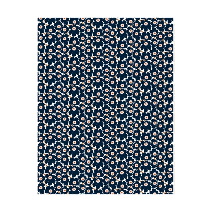 Mini Unikko fabric - White-dark navy-powder-tile - Marimekko