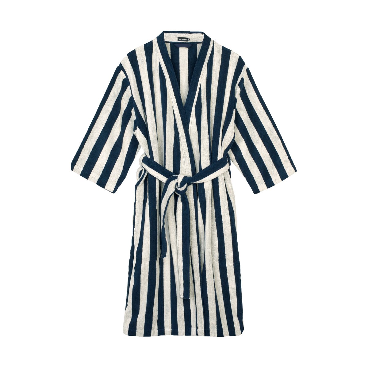 Marimekko Nimikko bathrobe Sand-dark blue, L/XL