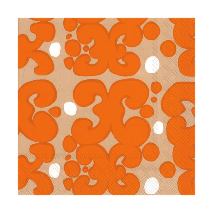 Oasis napkin 33x33 cm 20-pack, Orange Marimekko