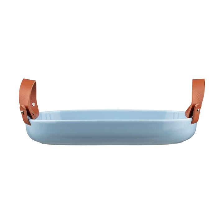 Oiva large serving platter 23x32 cm, Blue Marimekko