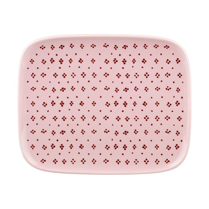 Oiva Muija plate 12x15 cm - Pink - Marimekko