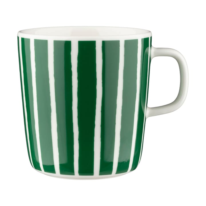 Oiva Piccolo mug 40 cl - Green-White - Marimekko