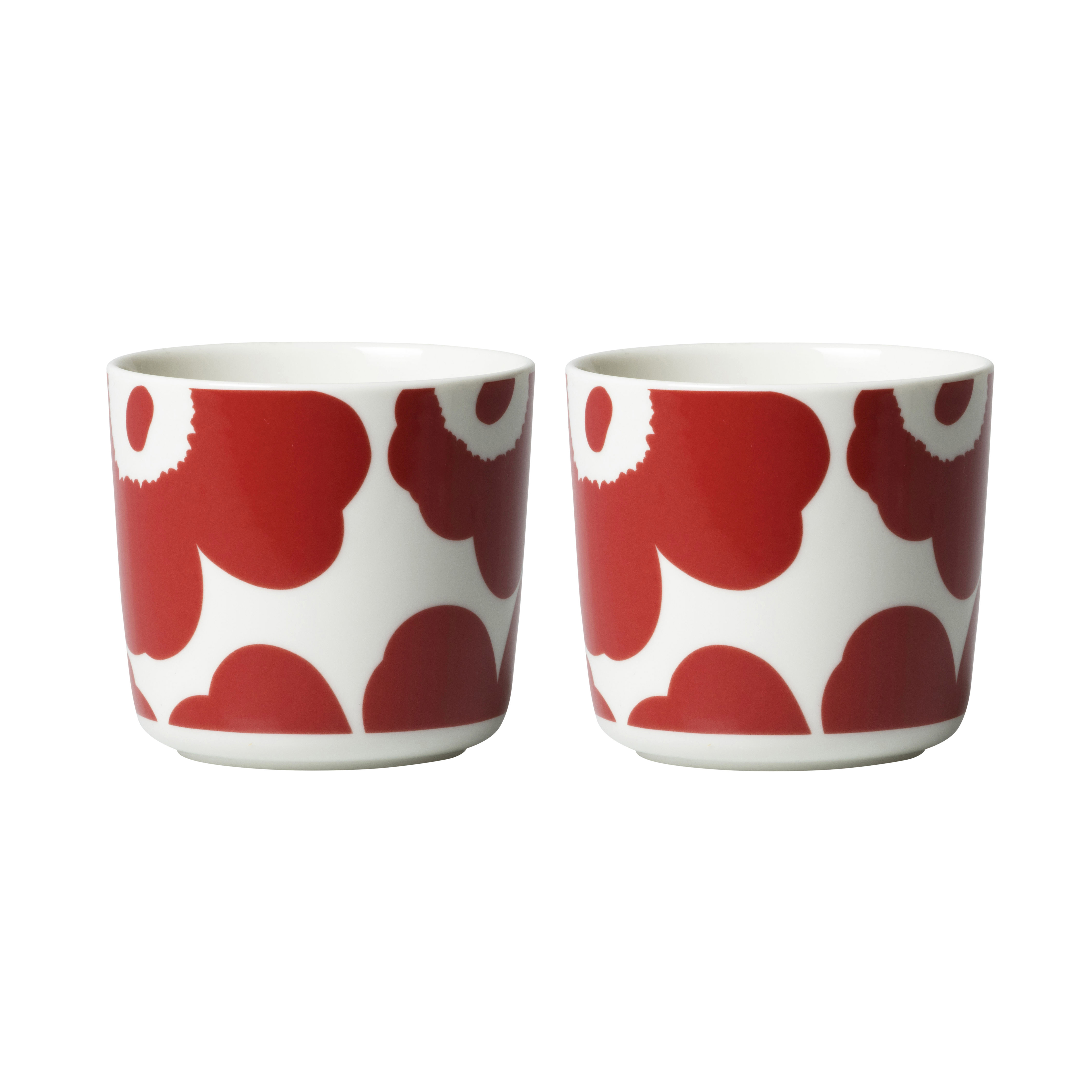 Oiva Unikko coffee cup without handle 20 cl 2-pack from Marimekko -  