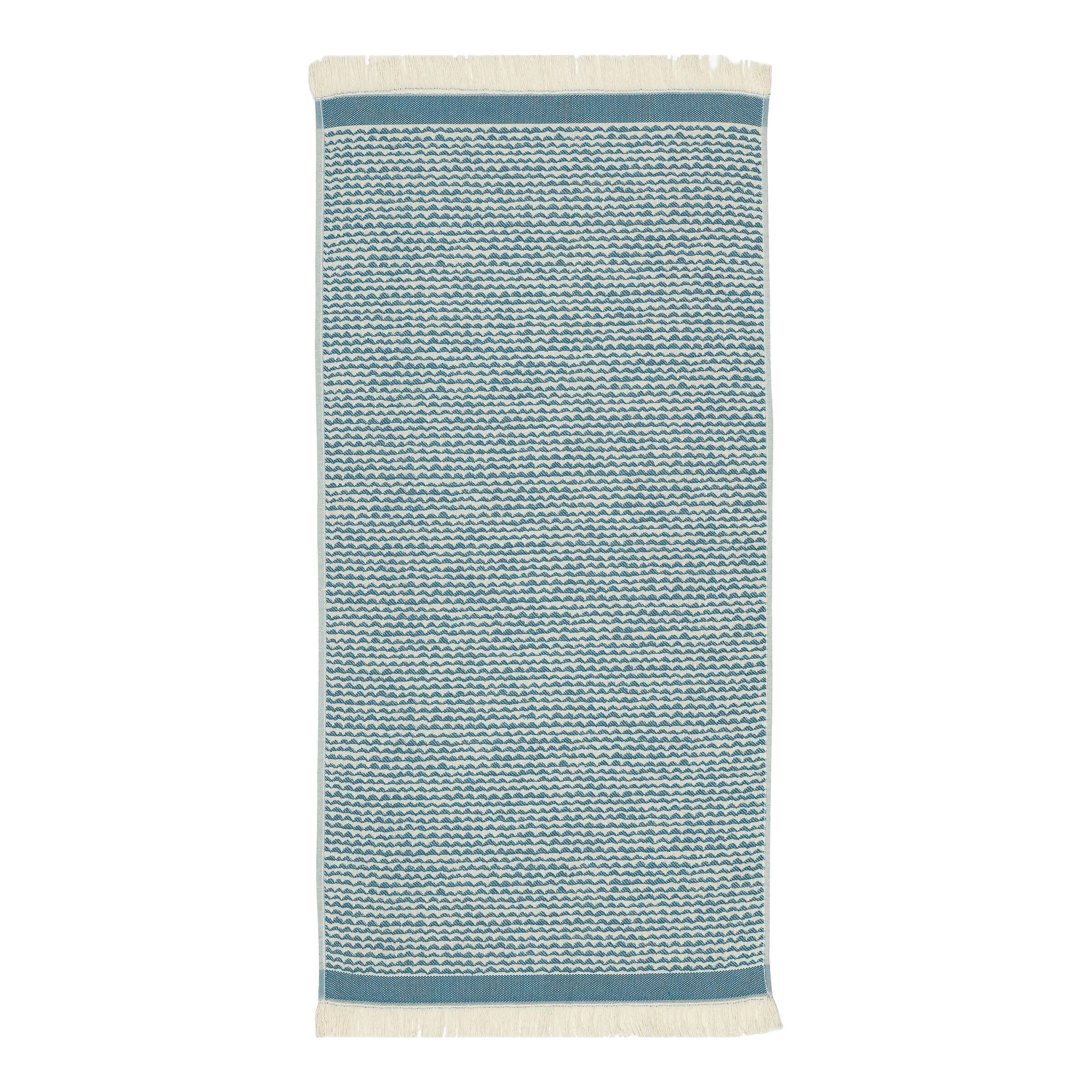 Papajo towel off white-turquoise from Marimekko 