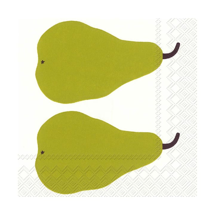 Pear napkin 33x33 cm 20-pack - Green - Marimekko