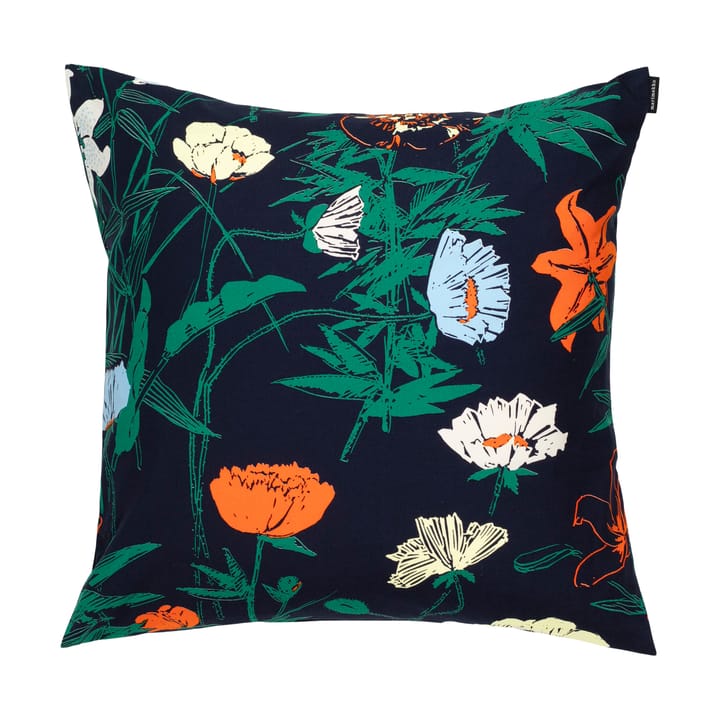 Perenna cushion cover 50x50 cm - Dark blue-green-lemon-orange - Marimekko