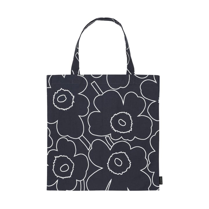 Pieni Piirto Unikko bag 44x43 cm - Black-white - Marimekko