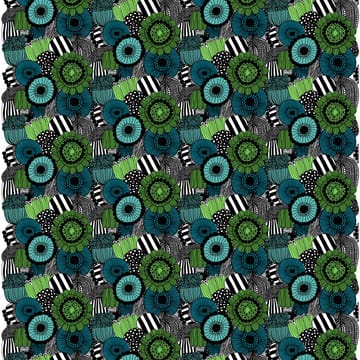 Pieni Siirtolapuutarha fabric - blue-green (Finland 100 years) - Marimekko