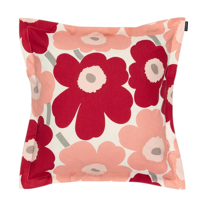 Pieni Unikko cushion cover 50x50 cm, Dark cherry-rose Marimekko