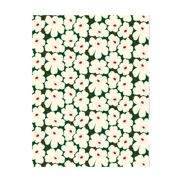 Pieni Unikko fabric cotton - Green - Marimekko