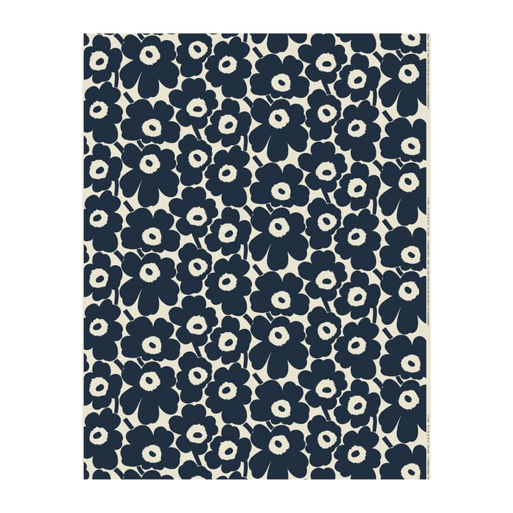 Pieni Unikko fabric - Dark blue-cotton - Marimekko