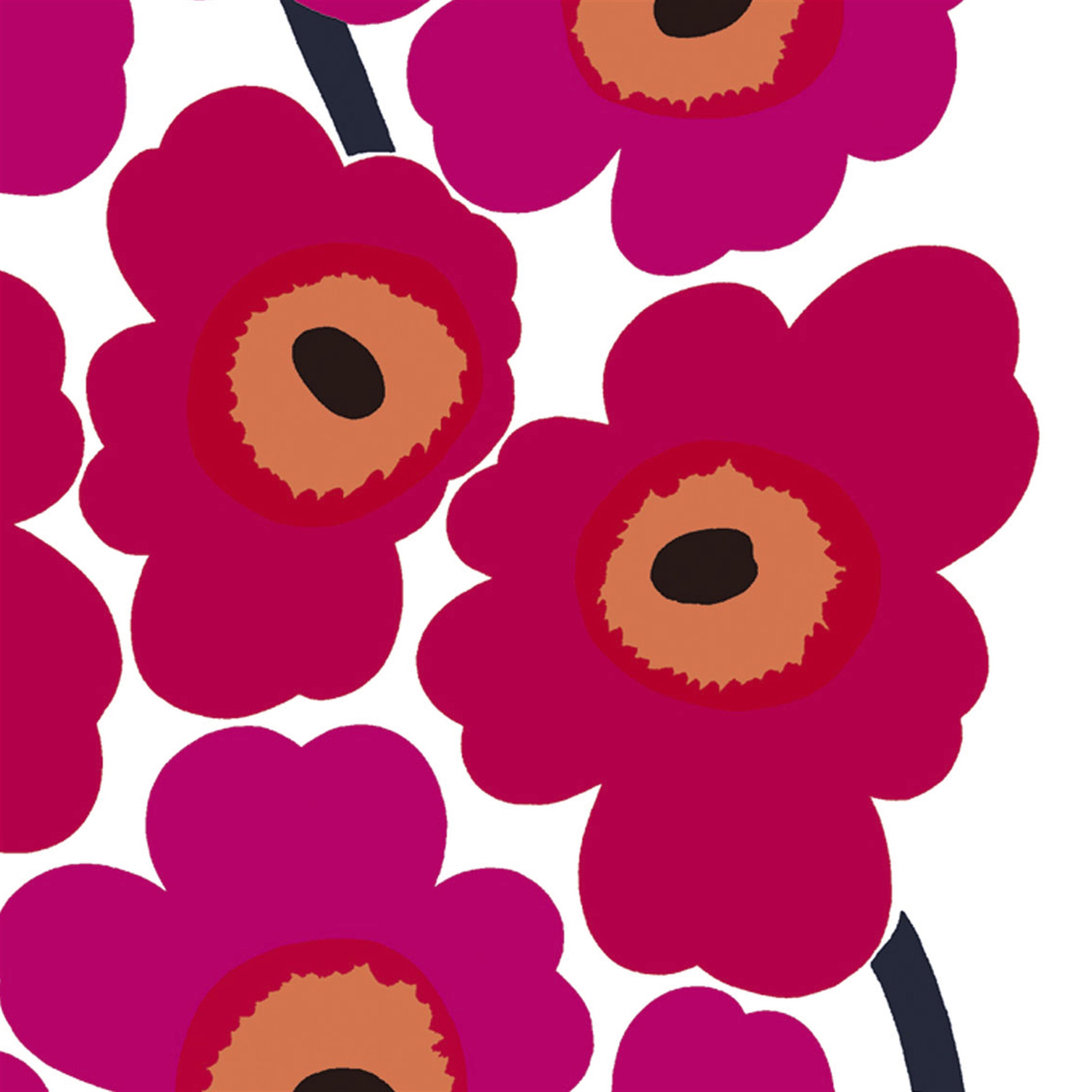 Marimekko Pieni Unikko copricuscino, rosso & bianco 50x50 cm — Aito Nordic