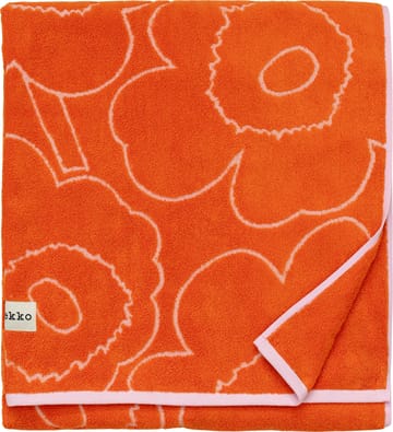 Piirto Unikko bath towel 100x160 cm - Burnt orange-pink - Marimekko