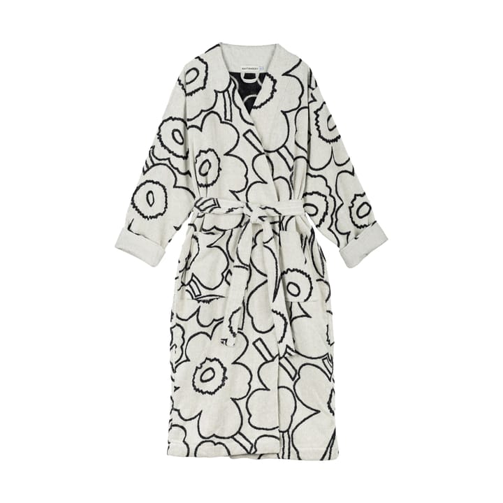 Piirto Unikko bathrobe black - L - Marimekko