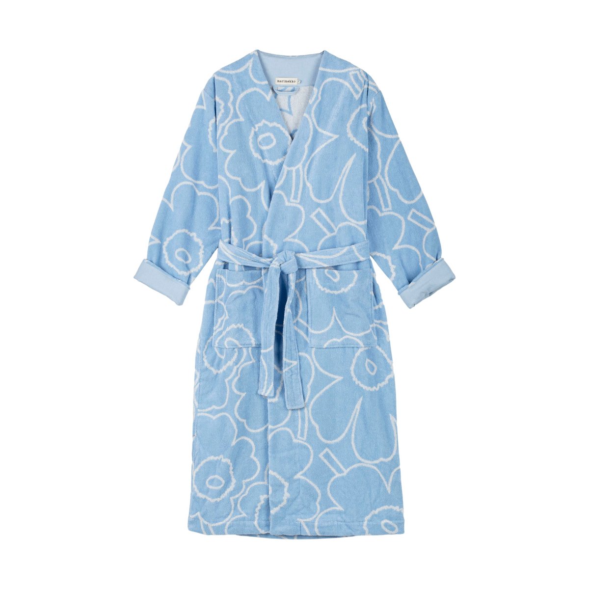 Marimekko Piirto Unikko bathrobe blue L