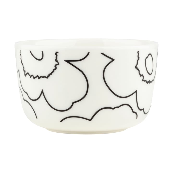 Piirto Unikko bowl 2.5 dl, White-black Marimekko