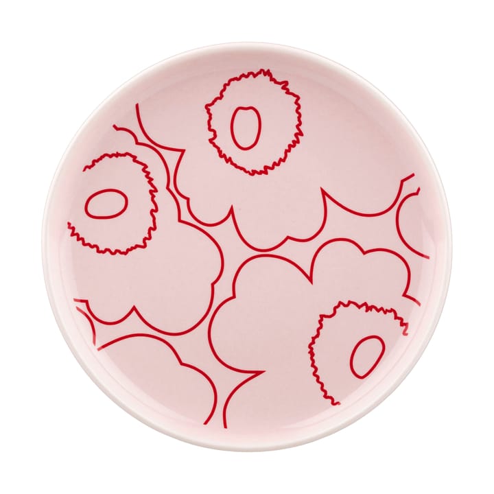 Piirto Unikko Oiva plate Ø13.5 cm - Pink - Marimekko