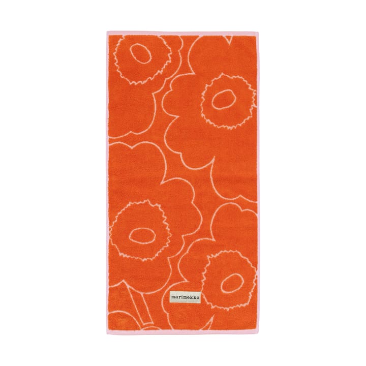 Piirto Unikko towel 50x100 cm, Burnt orange-pink Marimekko