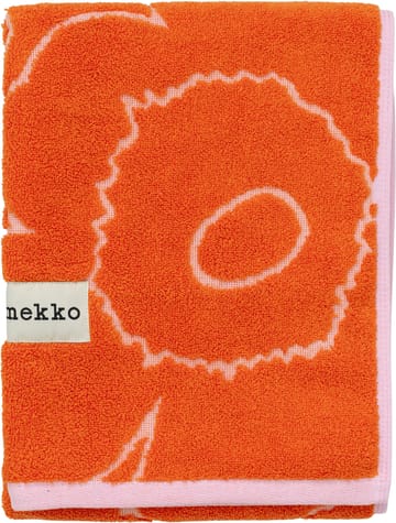 Piirto Unikko towel 50x100 cm - Burnt orange-pink - Marimekko