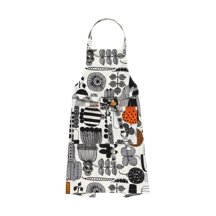 Puutarhurin parhaat apron - White-black-orange - Marimekko