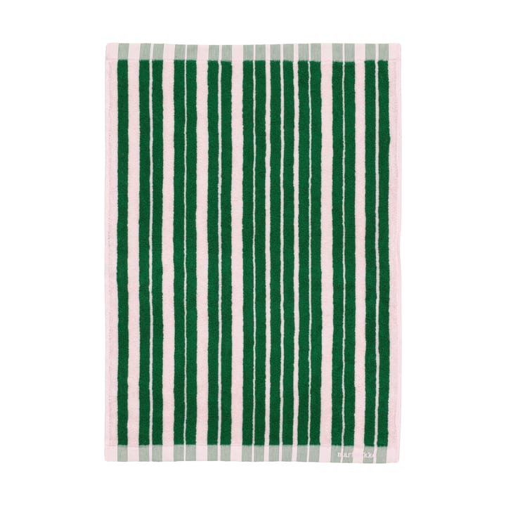 Raide towel 50x70 cm, Green-light pink Marimekko