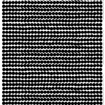 Räsymatto fabric - black-white - Marimekko