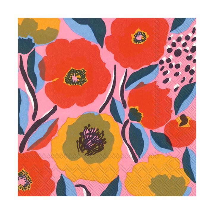 Rosarium napkin 33x33 cm 20-pack, Rose Marimekko