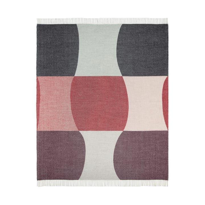 Sambara blanket 140x180 cm, Off white-red-brown Marimekko