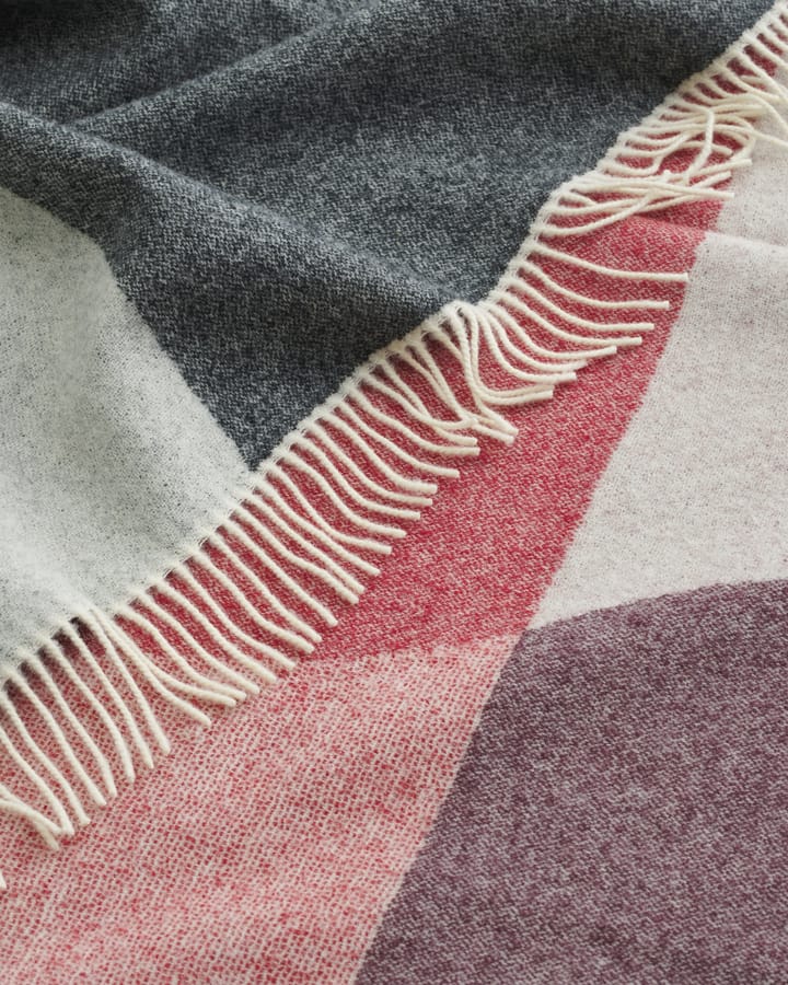 Sambara blanket 140x180 cm, Off white-red-brown Marimekko