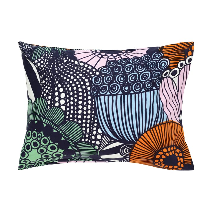 Siirtolapuutarha pillowcase 50x60 cm - White-dark blue-orange - Marimekko