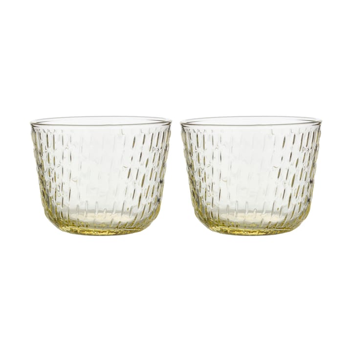 Syksy drinking glass 2 dl 2-pack - Pale yellow - Marimekko