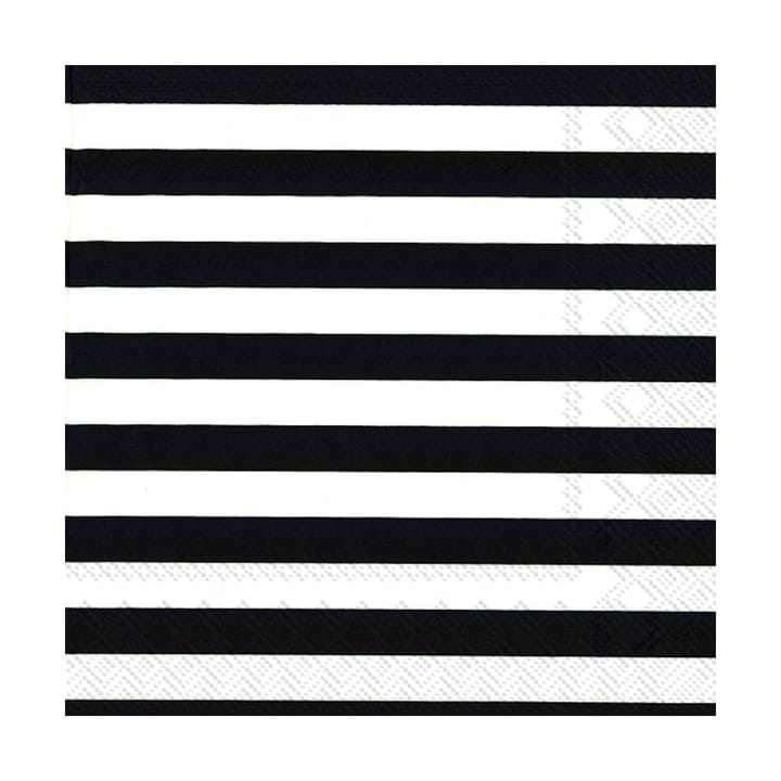 Tasaraita napkin 33x33 cm 20-pack, Black Marimekko