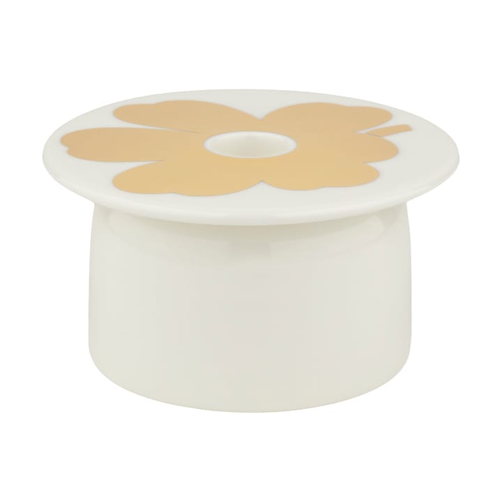 Unikko candle holder, White-gold Marimekko