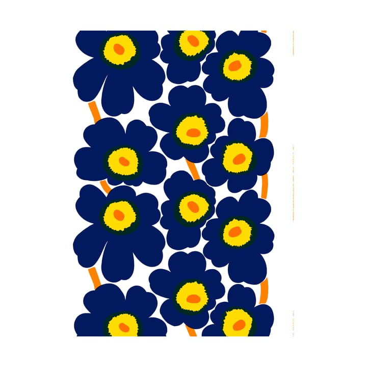 Unikko fabric dark blue - Dark blue-yellow

 - Marimekko