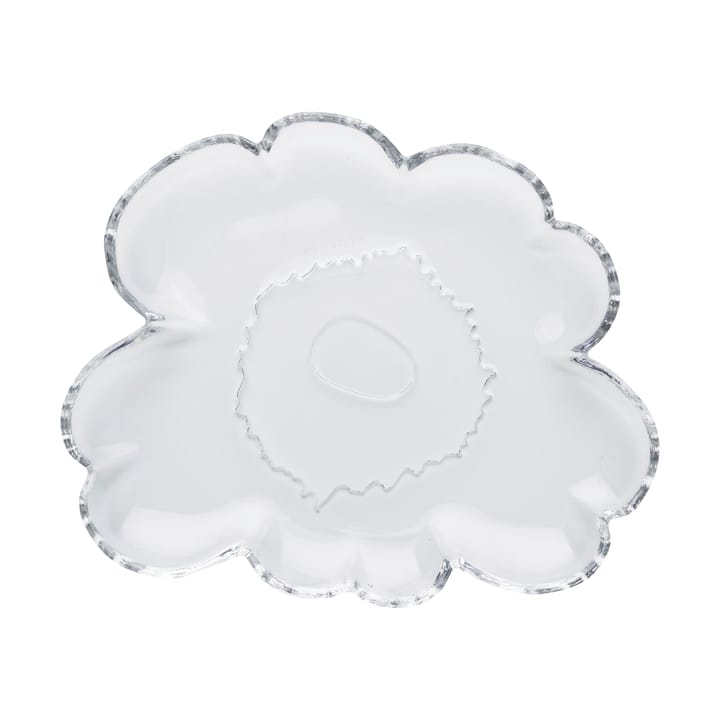 Unikko glass plate 20 cm - Clear - Marimekko