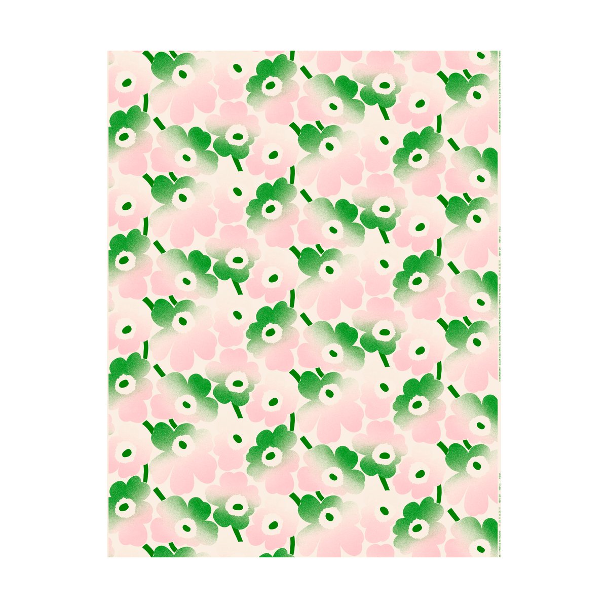 Marimekko Unikko Häivähdys fabric Green