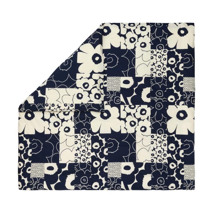 Unikko kollaasi duvet cover 240x220 cm, Off-white-dark blue Marimekko