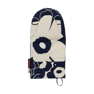 Unikko kollaasi oven mitt - Linen-dark navy - Marimekko