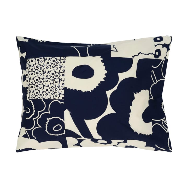 Unikko kollaasi pillowcase 50x60 cm - Off-white-dark blue - Marimekko