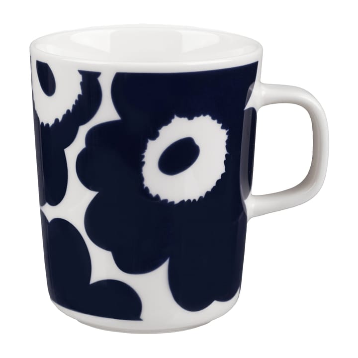 Unikko mug 25 cl - White-dark blue - Marimekko